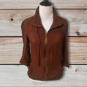 American Rag lightweight tab sleeve jacket-Size Medium